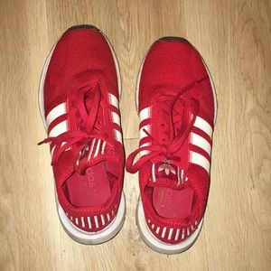 Adidas red joggers